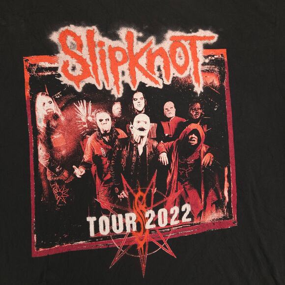 Slipknot Band Short Sleeve Casual Graphic Crew Neck T-Shirt Mens Size XL Black - Picture 4 of 9